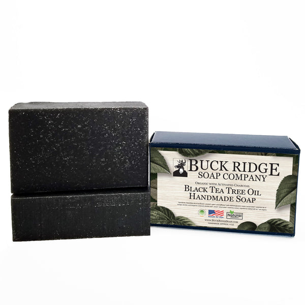 Black Tea Tree Handmade Soap - USDA Certified Organic