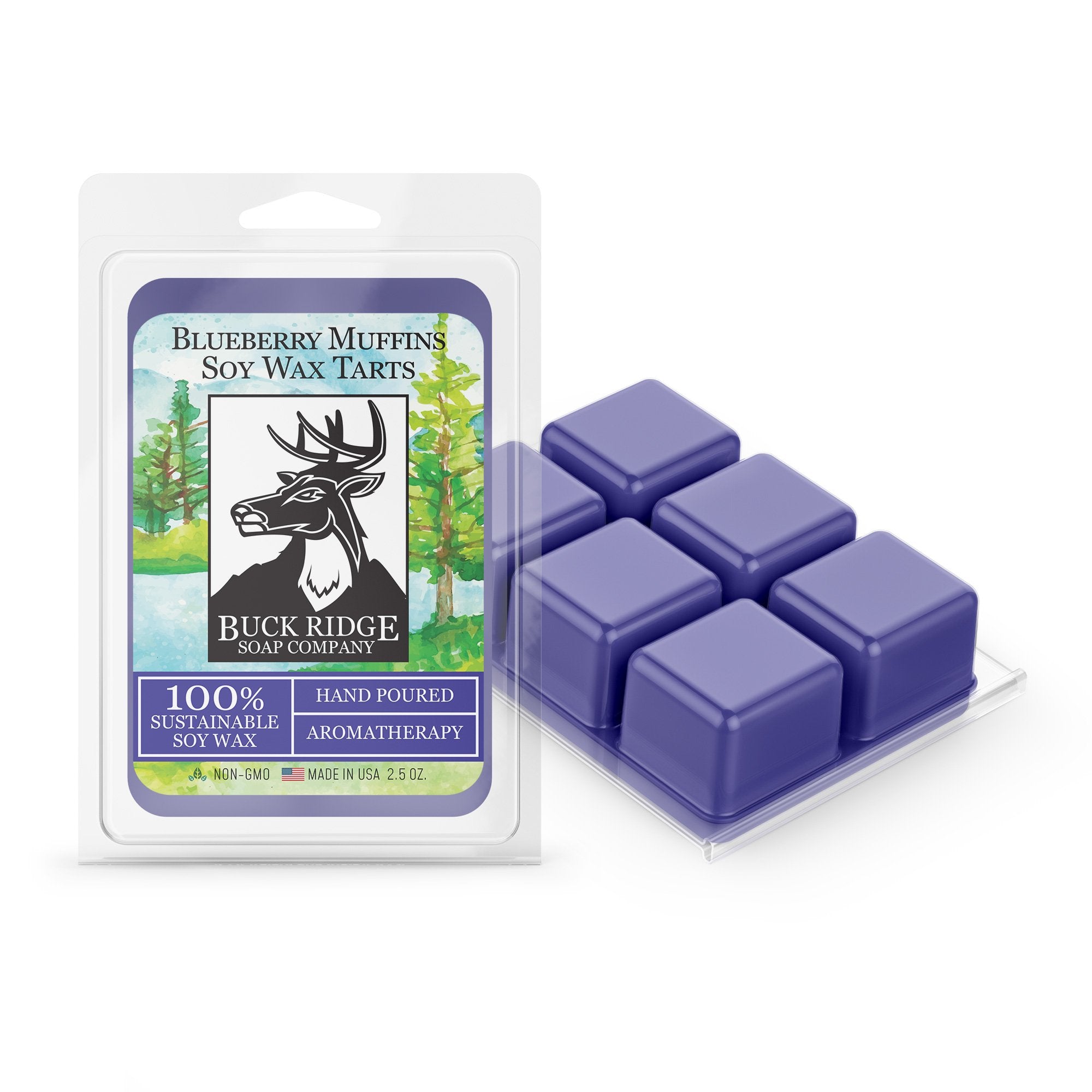Blueberry Muffin Scented Wax Melt Tarts by Buck Ridge Soap Company