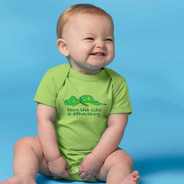 Being This Cute is Exhausting Dragon Baby Onesie