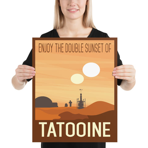 Tatooine Travel Poster 16x20 size