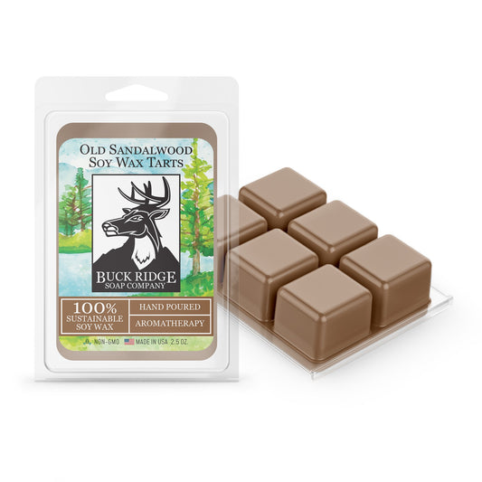 Old Sandalwood Scented Wax Melts by Buck Ridge Soap Company