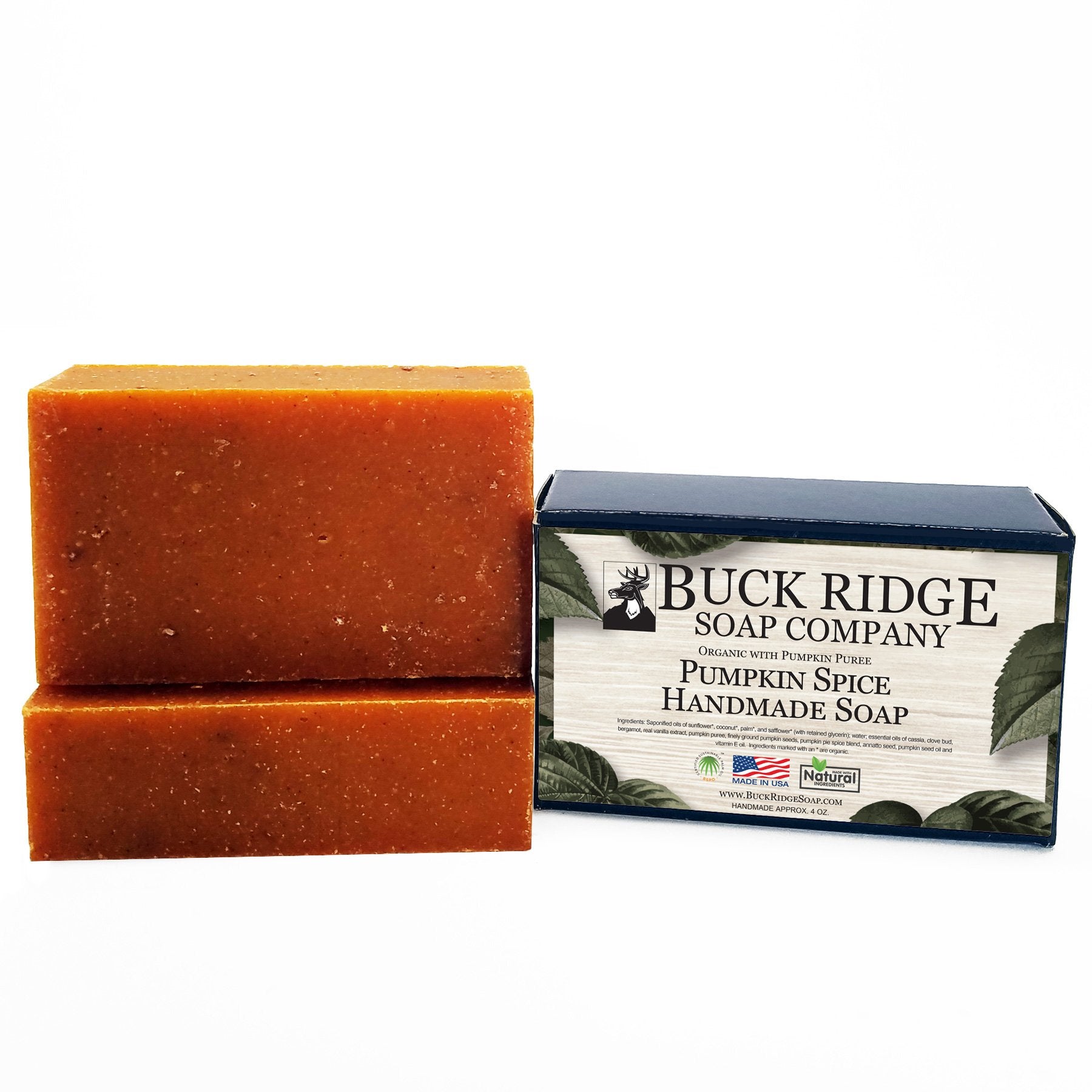 Pumpkin Spice Handmade Soap - USDA Certified Organic