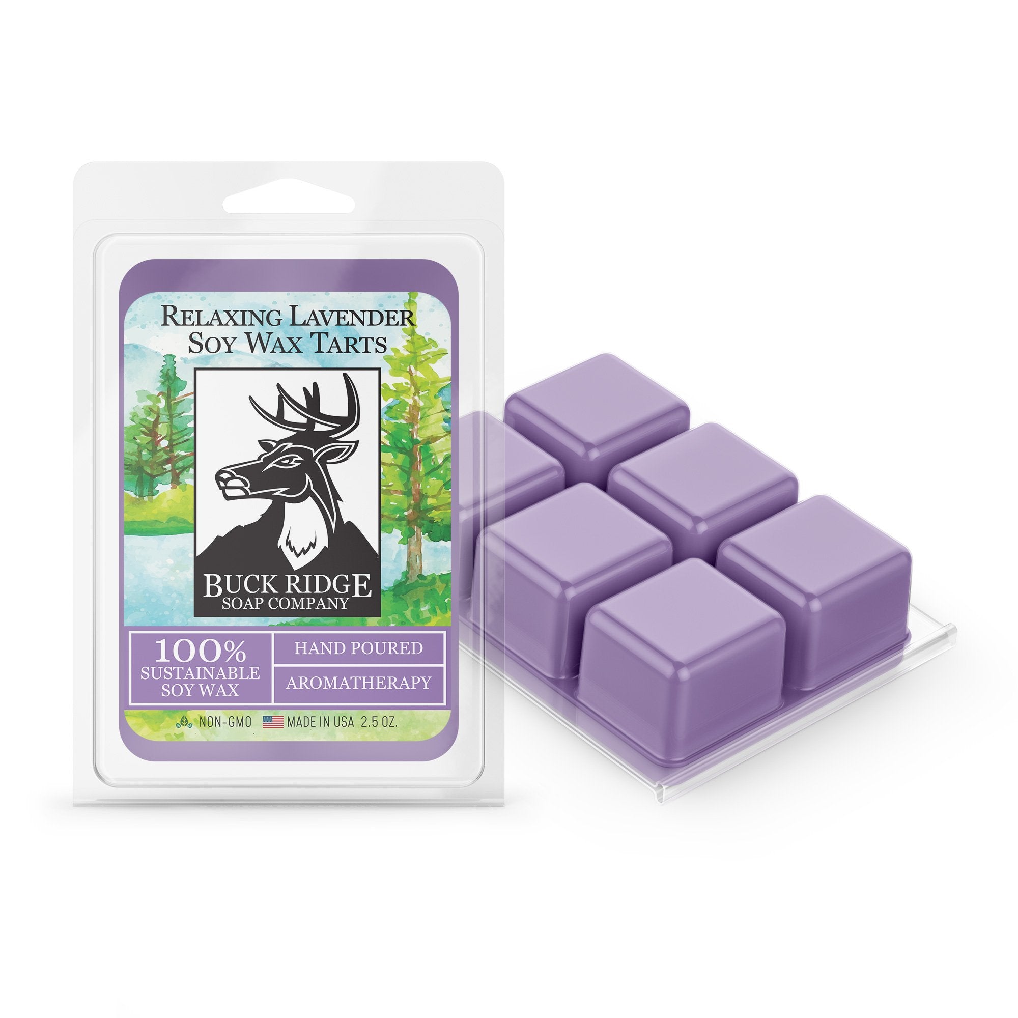 Relaxing Lavender Scented Wax Melts by Buck Ridge Soap Company